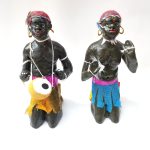 simonart and printing clay dolls home decor