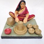indian handicrafts clay doll home decor crafts potter