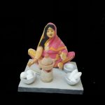 handicrafts clay golu doll home decor 10 cm 14 cm 10 cm