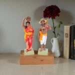 golu dolls handicrafts clay crafts 1 pair 14 cm 10 cm 10 cm home decor