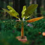 Artificial Banana Tree for Pooja - Metal Banana Trees for Decoration (12 Inches)