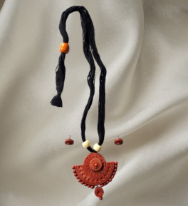 Terracotta Traditional Terracotta Jewellery Set for Party - Women. Girls and Children