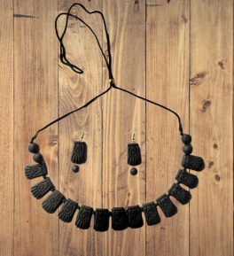 Terracotta Traditional Terracotta Jewellery Set for Party - Women. Girls and Children