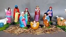 Nativity Set for Home and Office Decoration 8inches; Baby Jesus-(4.5 x 3 inches), Xmas Crib Nativity Set