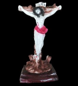 Jesus on Cross with Stand Engraved Jesus Cross for Christmas Day || Christian || Decorative Showpiece - 30 cm