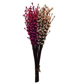 Dry Flower Stick Bunch, 50 cm, 10 Pcs Pack - Artificial Flowers for Vase Long, Elegant Dry Flowers for Home Decoration, Diwali, Navratri, Gifting, Valentine, Bouquet